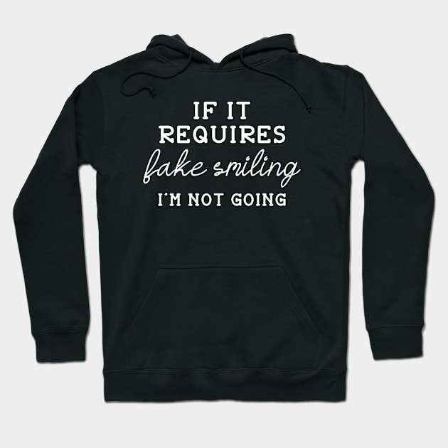 Fake Smiling Hoodie by LuckyFoxDesigns